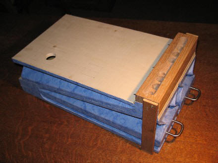 Balgensystem bezogen mit Folie, von vorn
